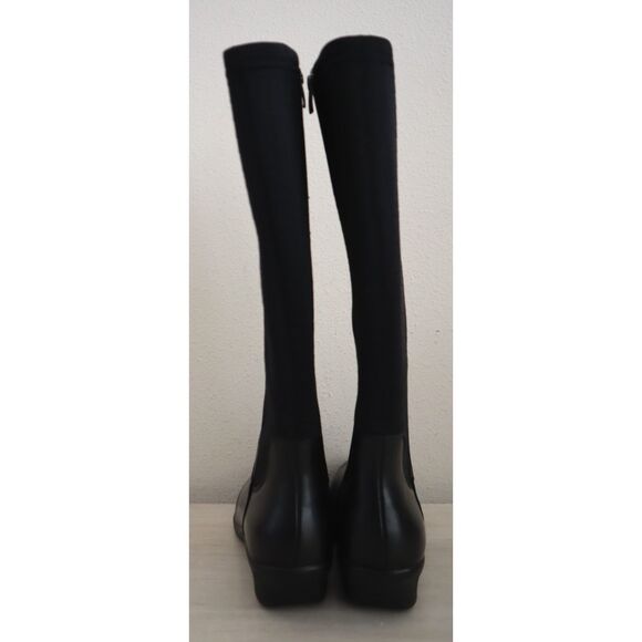 Propet WFX195L Women Sz 7.5X (2E) Black West Knee-High Leather Riding Boots - Picture 3 of 14